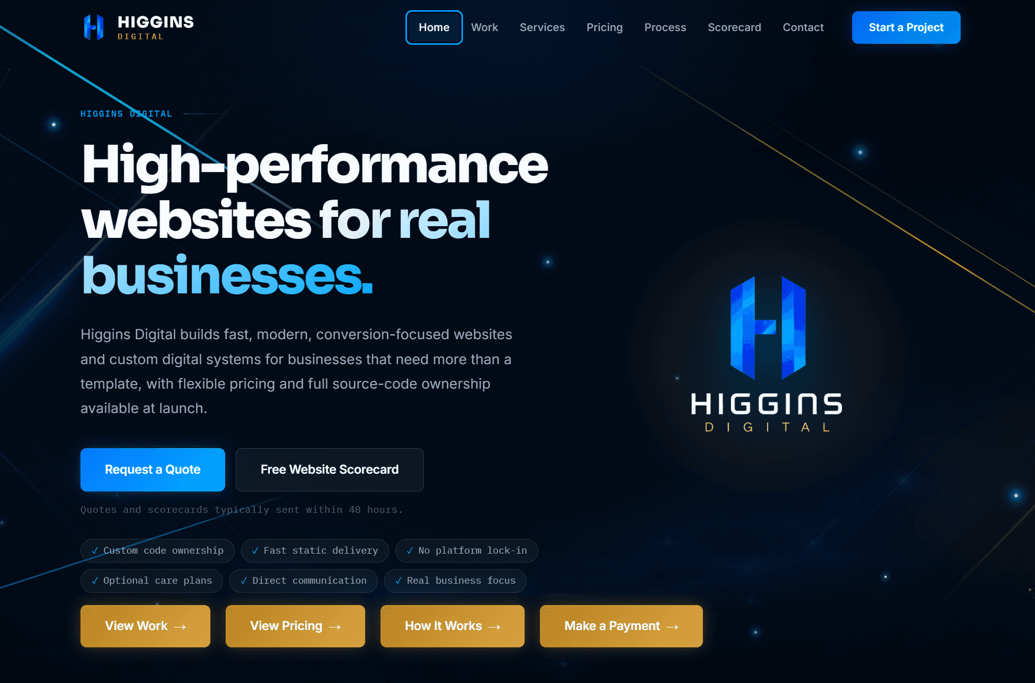 Higgins Digital — project cover