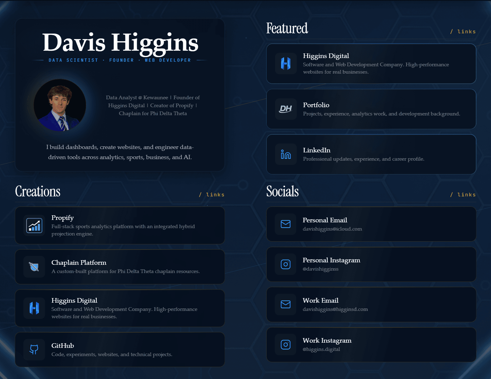 DH Linktree — project cover